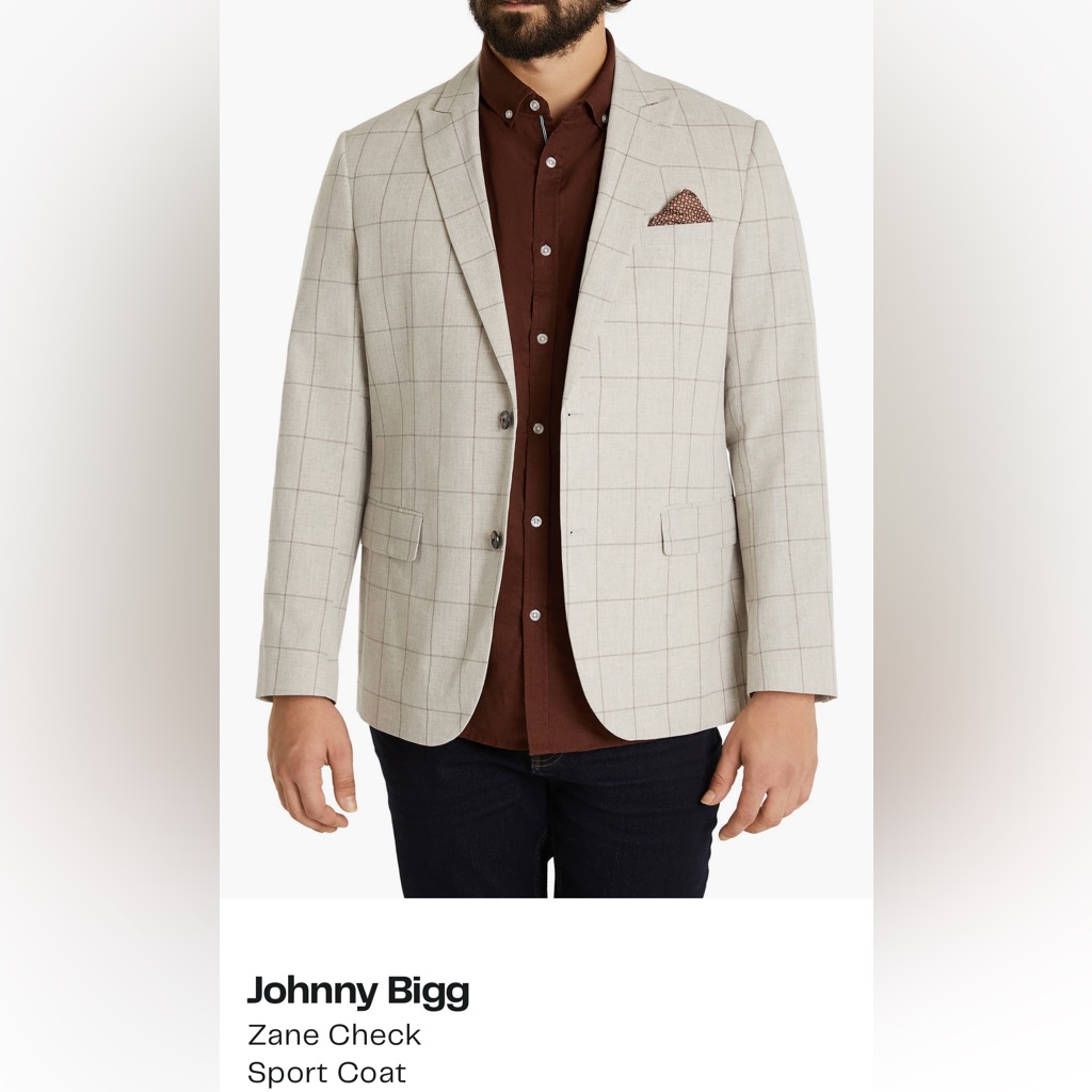 Johnny Bigg Zane Sport Coat Brand New Size 54